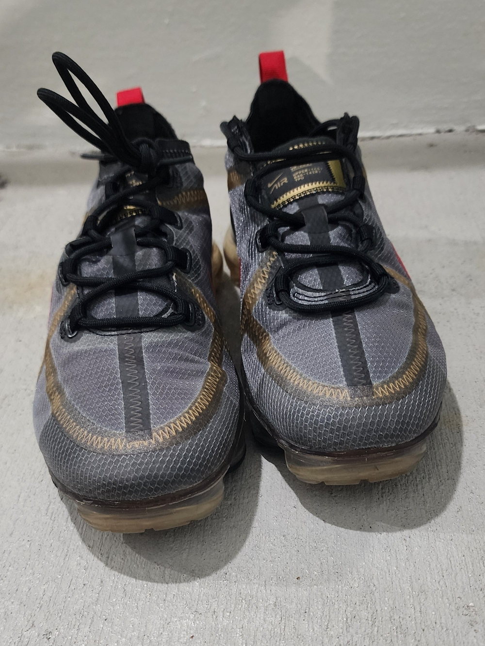 Nike Air VaporMax 2019 Air Sneakers Gray Black US 7.5